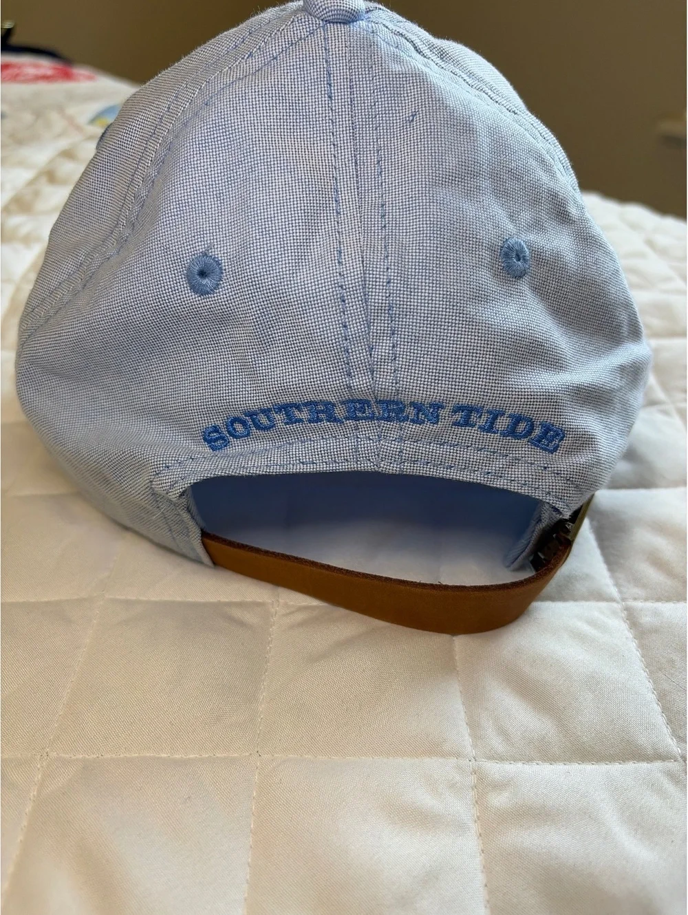 Southern Tide Mini Skipjack Ball Cap in baby blue